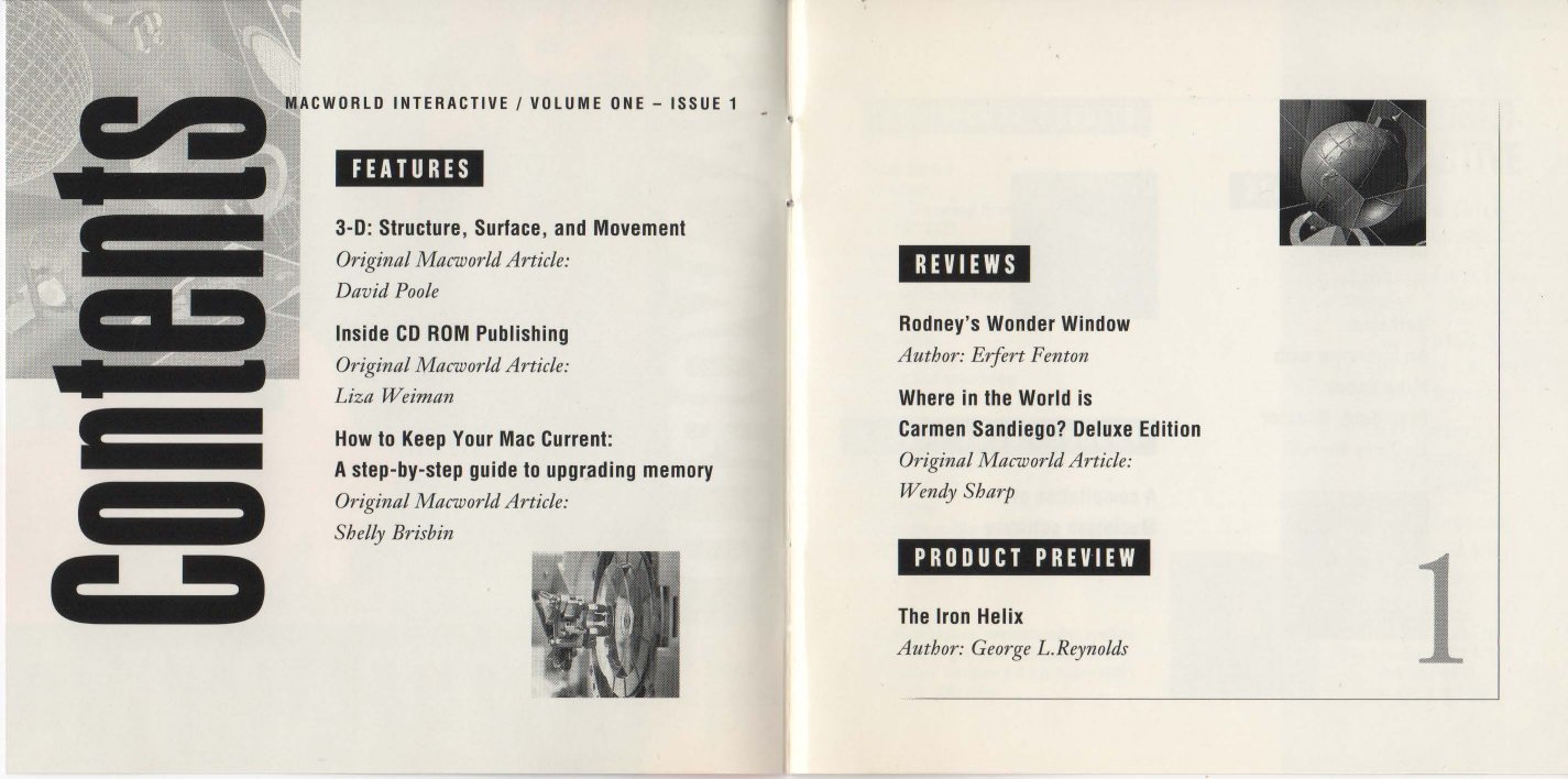 Macworld Issue 1 CD Fall 1992 Booklet OCR — page 2