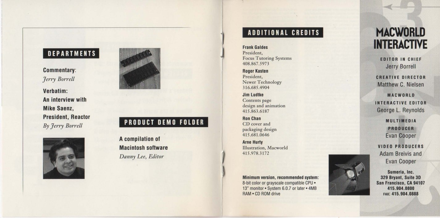 Macworld Issue 1 CD Fall 1992 Booklet OCR — page 3