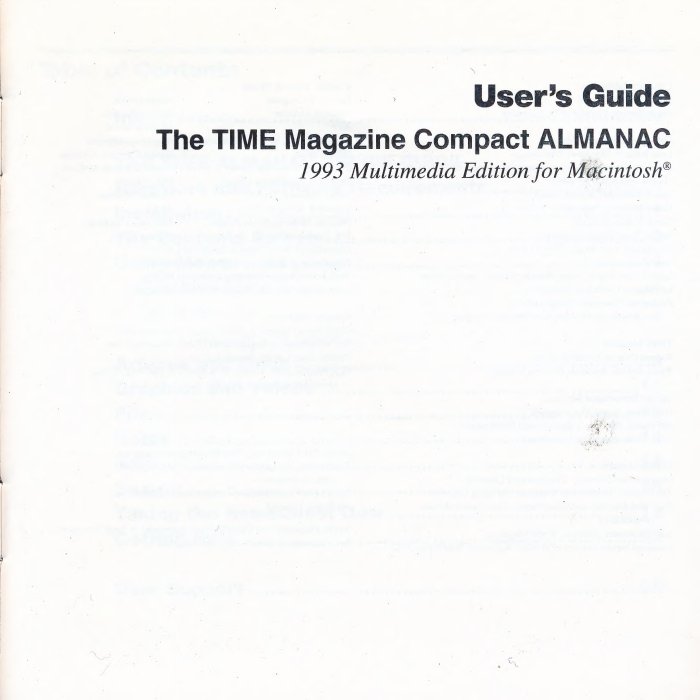 TIME Magazine Almanac 1993 manual — page 3