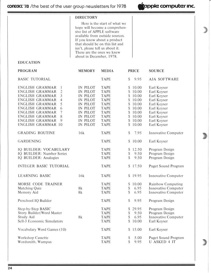 apple contact thebestof1978 ocr — page 24