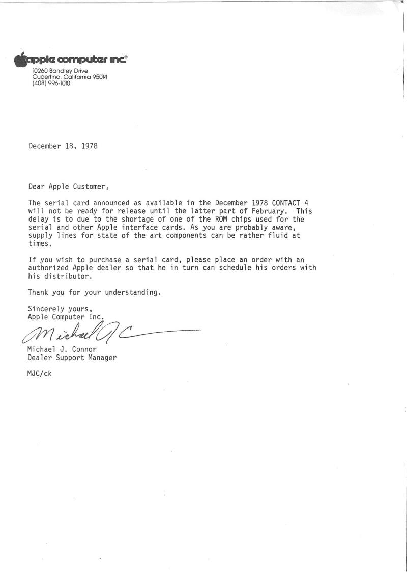 apple contact v4 197812 letter — page 1