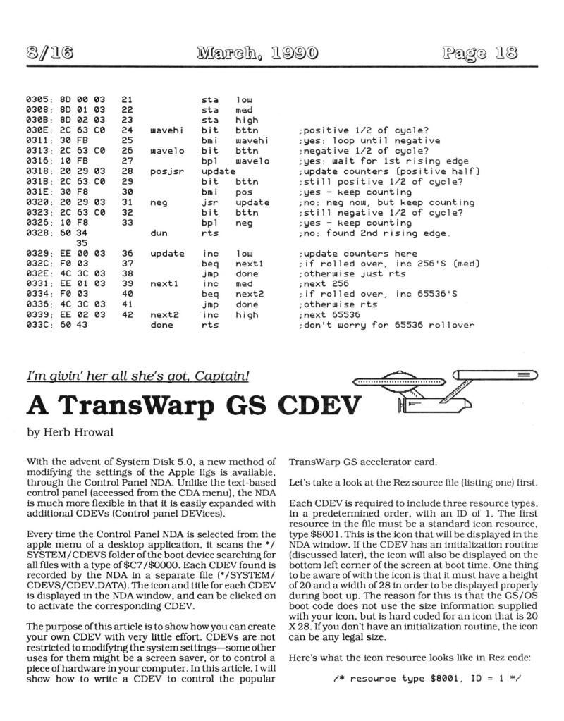 816 Vol 1 No 01 MAR 1990 — page 18