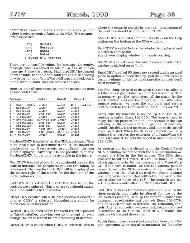 816 Vol 1 No 01 MAR 1990 — page 20