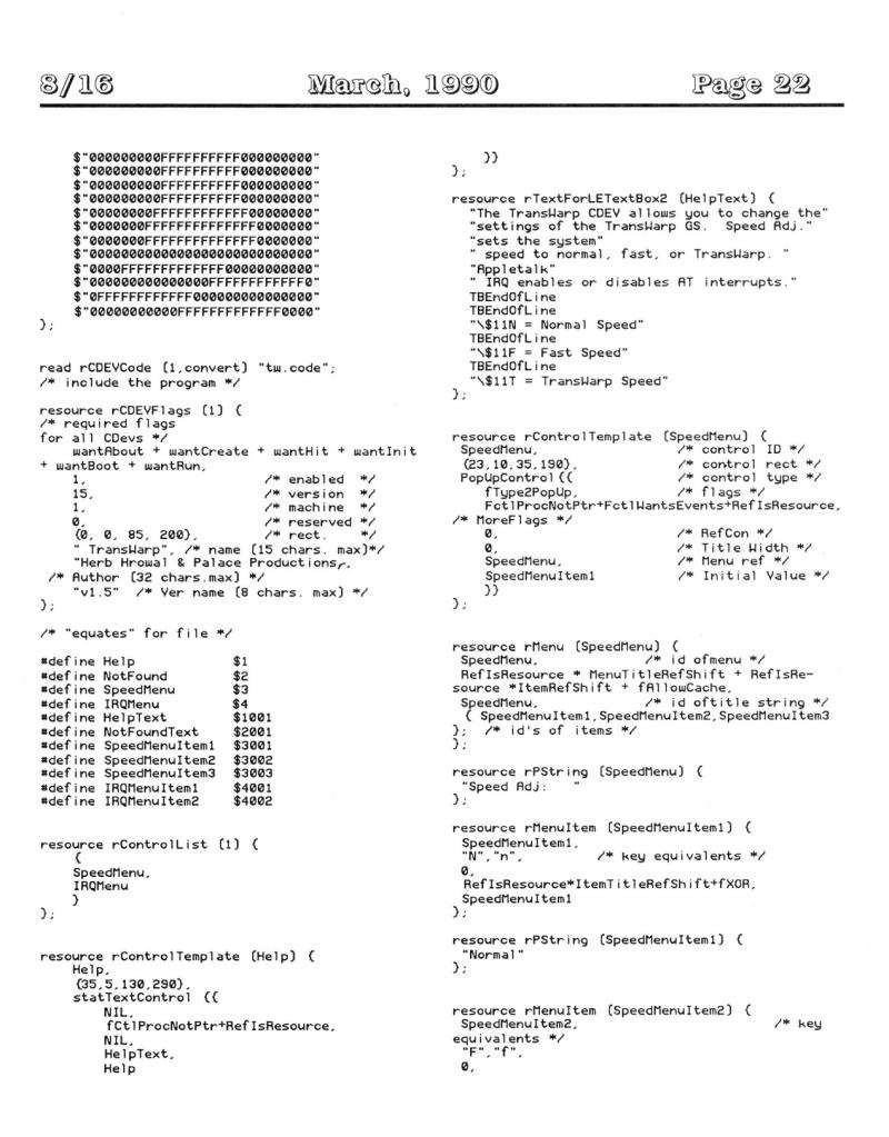 816 Vol 1 No 01 MAR 1990 — page 22
