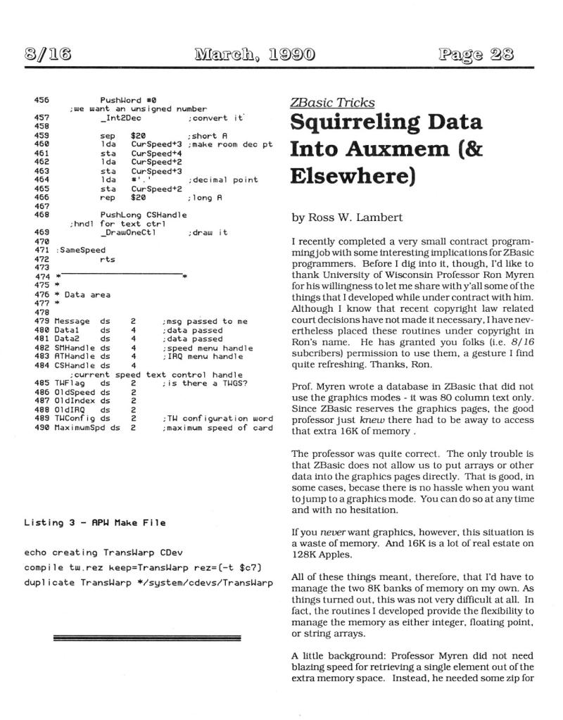 816 Vol 1 No 01 MAR 1990 — page 28
