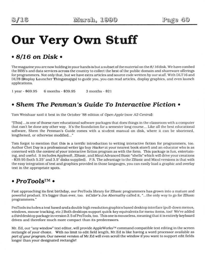 816 Vol 1 No 01 MAR 1990 — page 40
