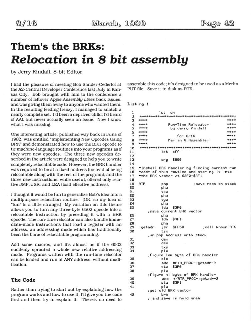 816 Vol 1 No 01 MAR 1990 — page 42
