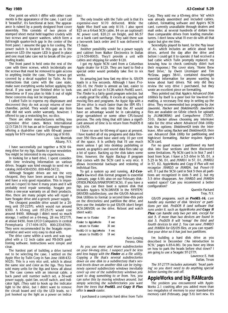 A2 Central 1989 05 May 1989 Vol 5 No 4 — page 5