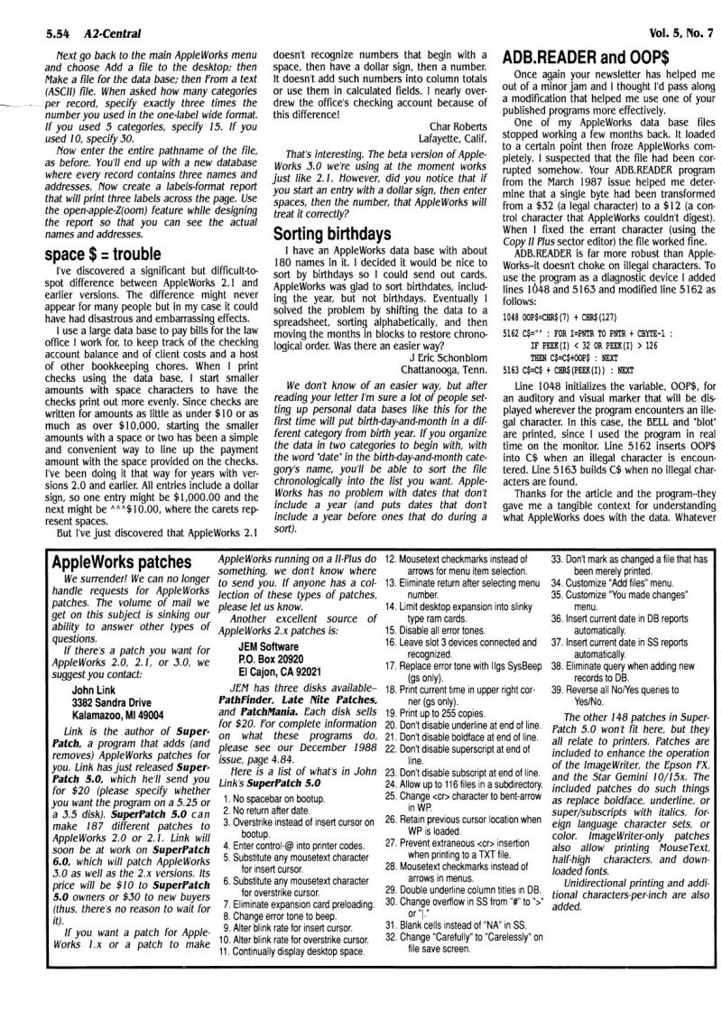 A2 Central 1989 08 August 1989 Vol 5 No 7 — page 6