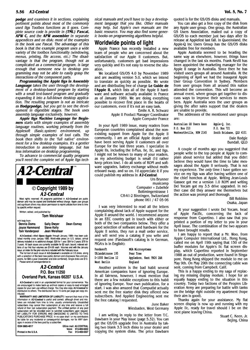 A2 Central 1989 08 August 1989 Vol 5 No 7 — page 8