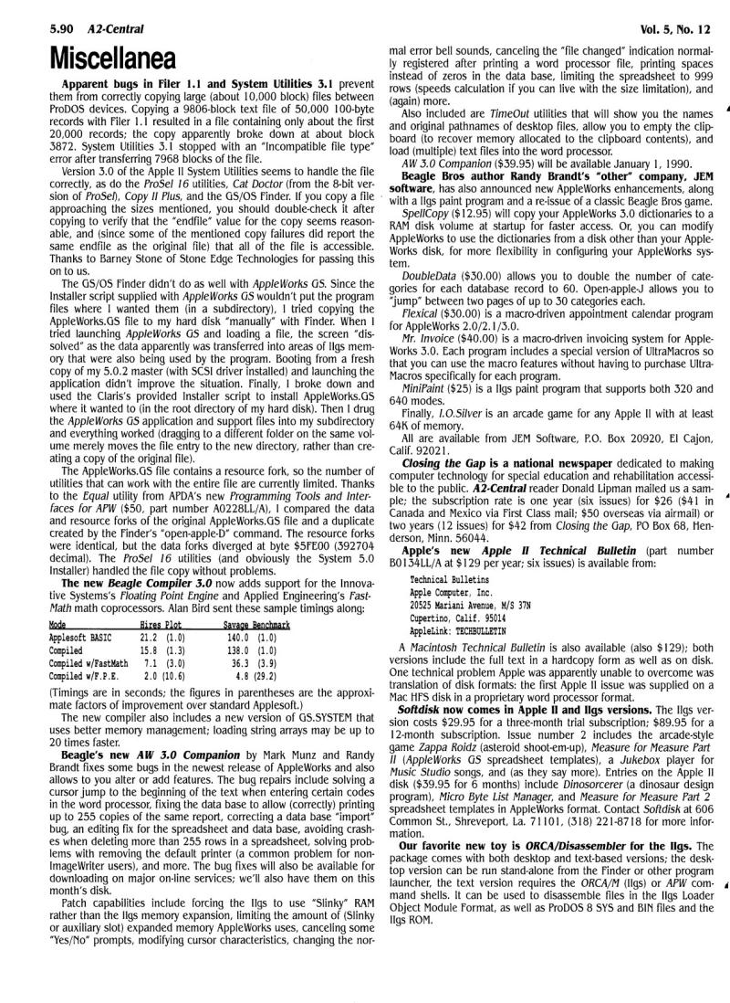 A2 Central 1990 01 January 1990 Vol 5 No 12 — page 2