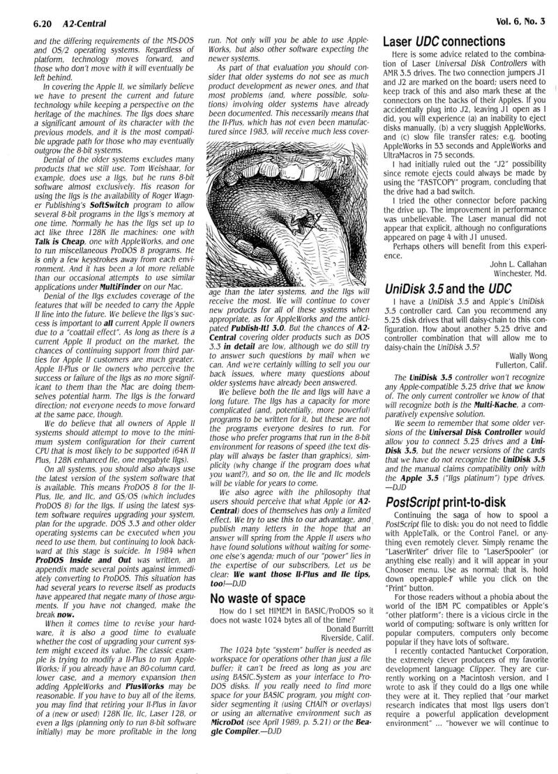 A2 Central 1990 04 April 1990 Vol 6 No 3 — page 4