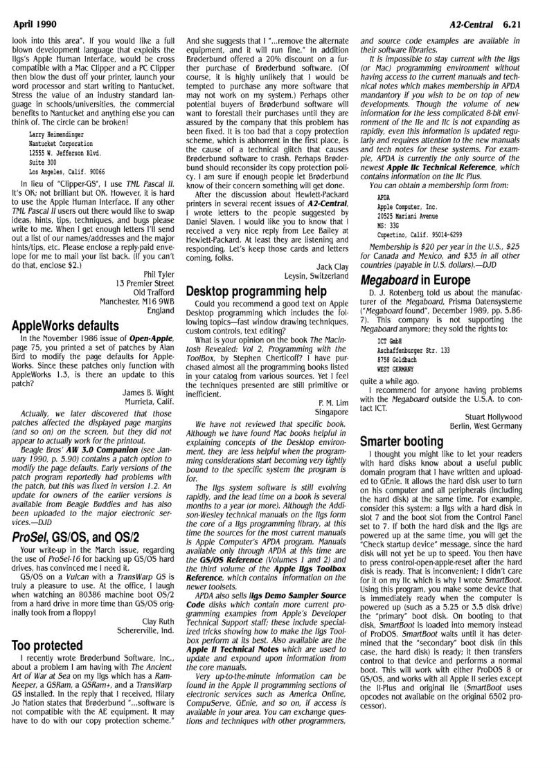 A2 Central 1990 04 April 1990 Vol 6 No 3 — page 5