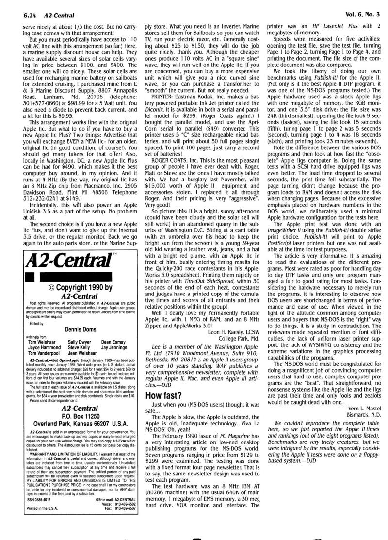 A2 Central 1990 04 April 1990 Vol 6 No 3 — page 8