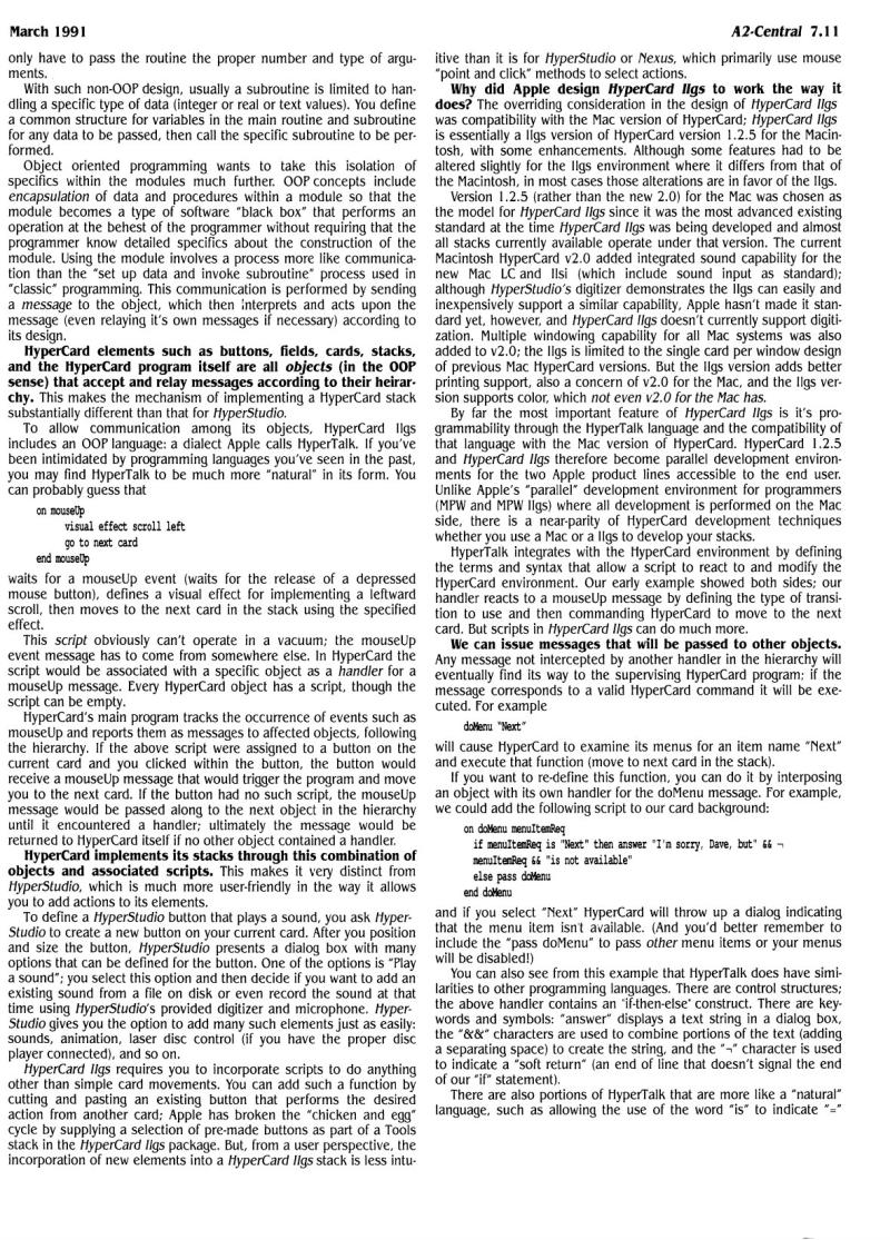 A2 Central 1991 03 March 1991 Vol 7 No 2 — page 3
