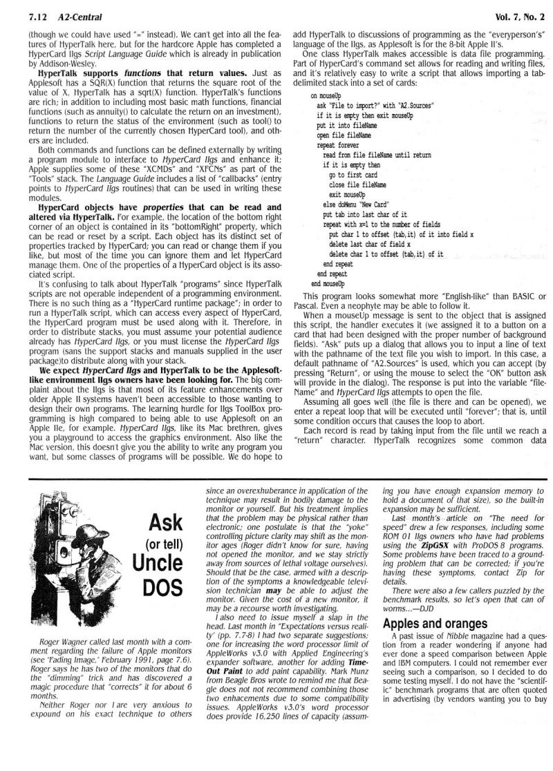 A2 Central 1991 03 March 1991 Vol 7 No 2 — page 4