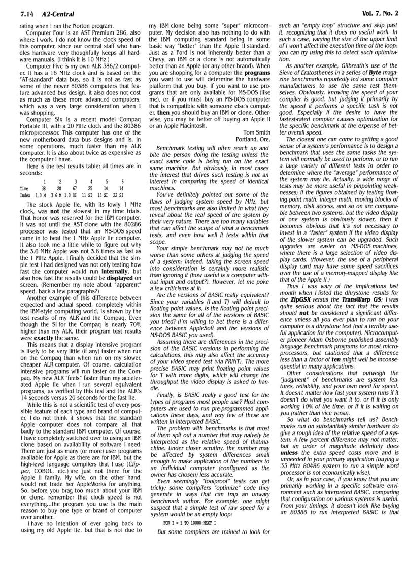 A2 Central 1991 03 March 1991 Vol 7 No 2 — page 6