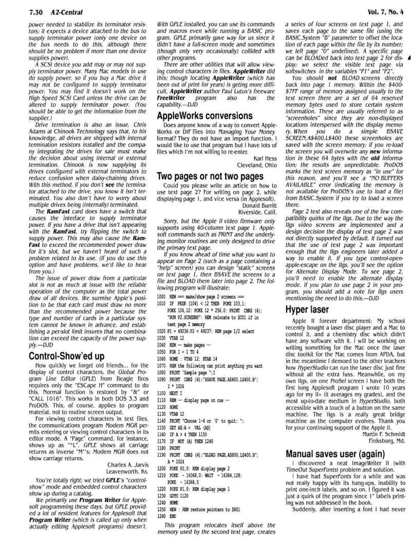A2 Central 1991 05 May 1991 Vol 7 No 4 — page 6