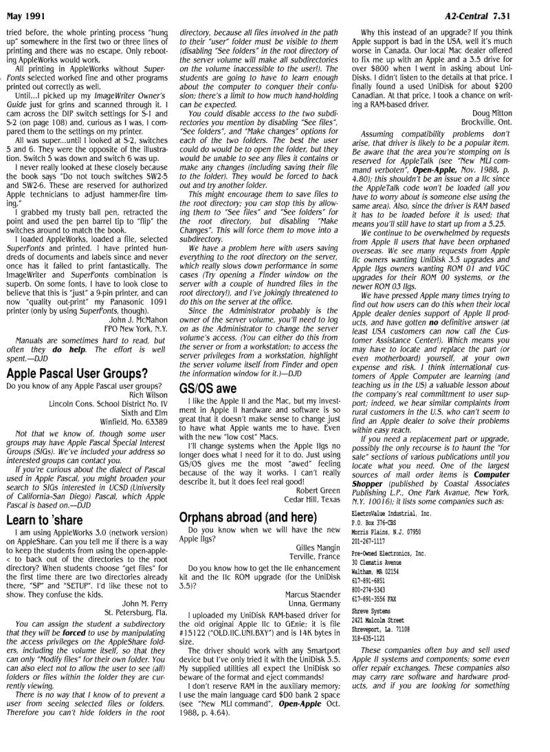 A2 Central 1991 05 May 1991 Vol 7 No 4 — page 7