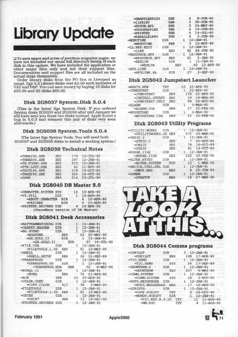 Apple 2000 Vol 6 No. 1 1991 02 BASUG GB — page 13