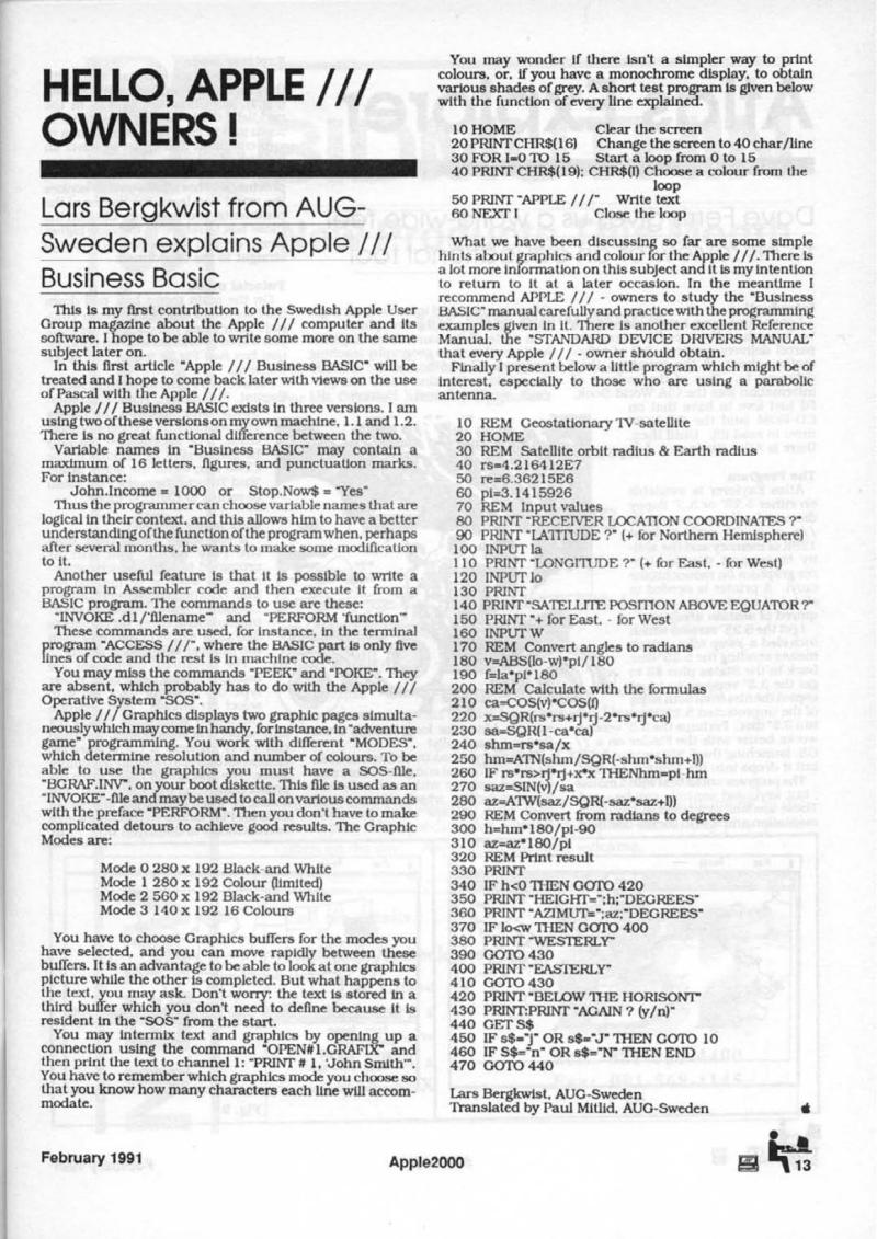 Apple 2000 Vol 6 No. 1 1991 02 BASUG GB — page 15