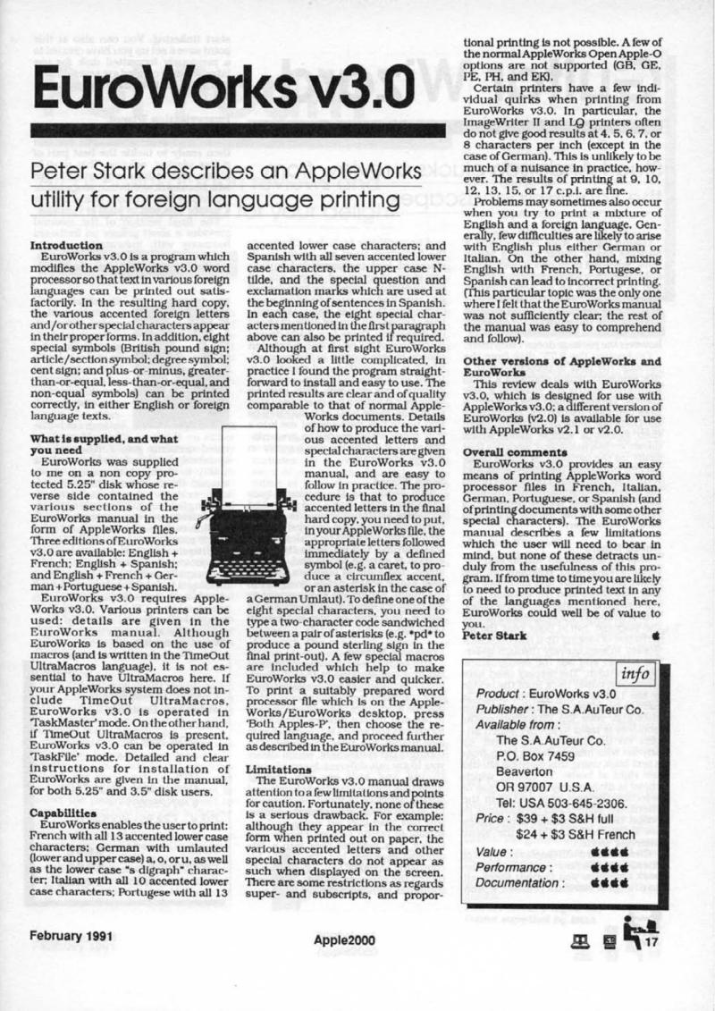 Apple 2000 Vol 6 No. 1 1991 02 BASUG GB — page 19