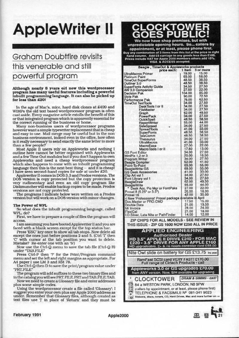 Apple 2000 Vol 6 No. 1 1991 02 BASUG GB — page 23