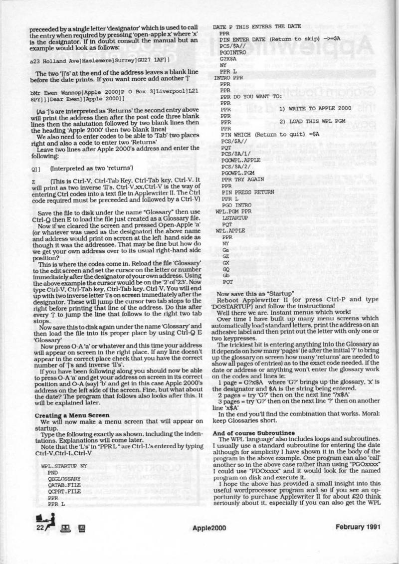 Apple 2000 Vol 6 No. 1 1991 02 BASUG GB — page 24