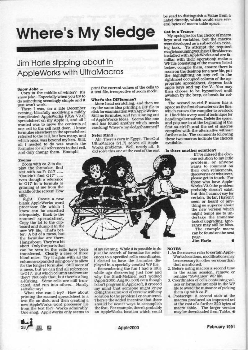 Apple 2000 Vol 6 No. 1 1991 02 BASUG GB — page 30