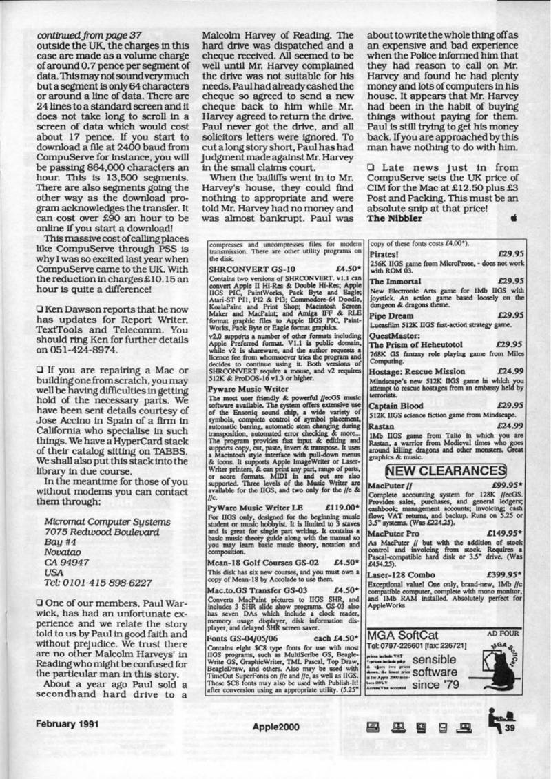 Apple 2000 Vol 6 No. 1 1991 02 BASUG GB — page 41
