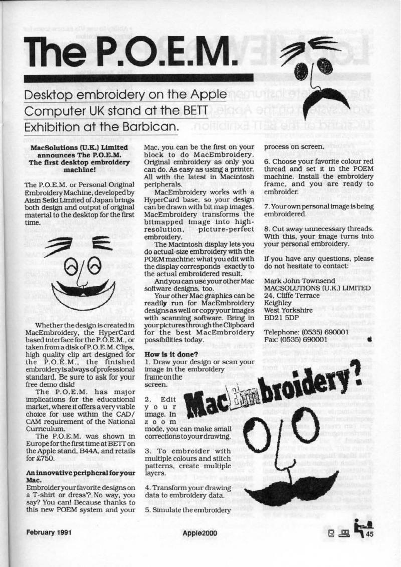 Apple 2000 Vol 6 No. 1 1991 02 BASUG GB — page 47