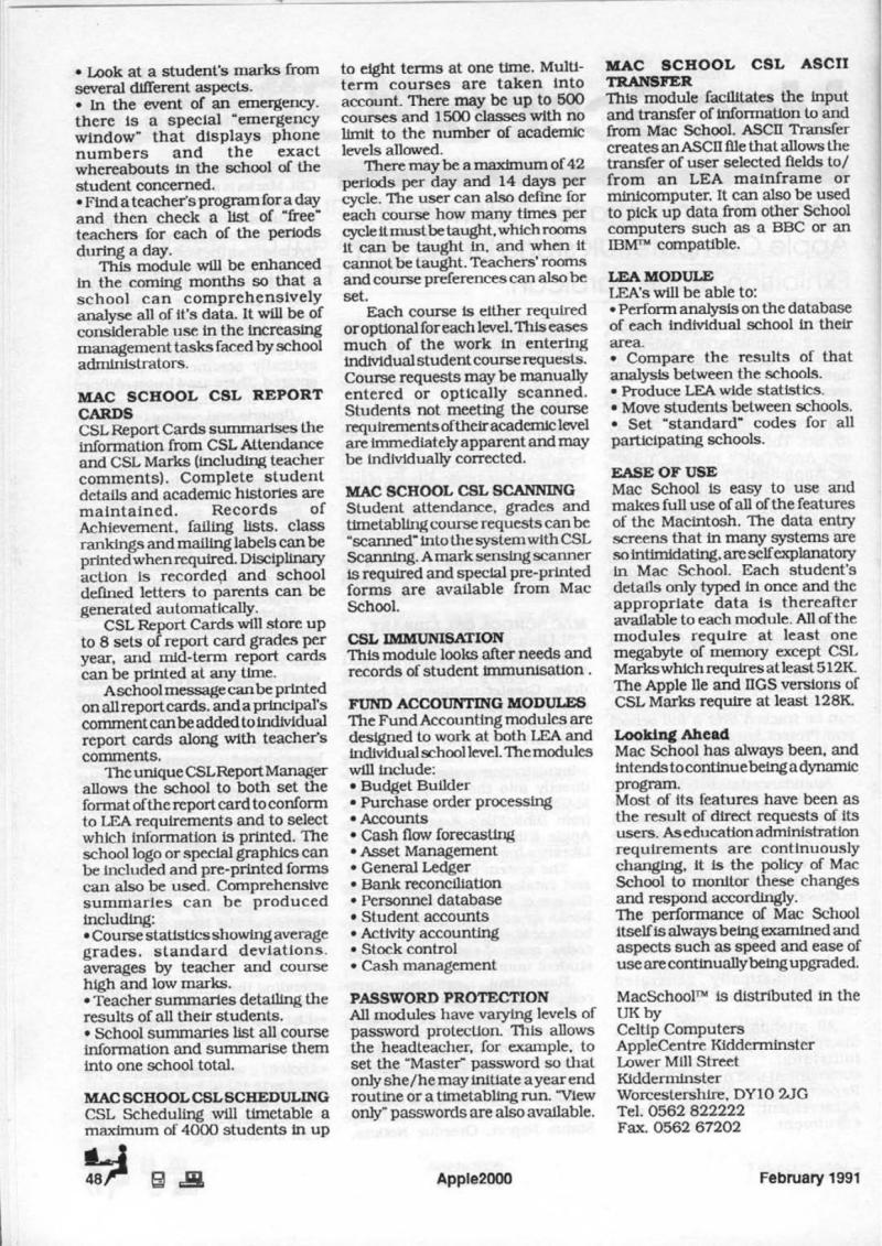 Apple 2000 Vol 6 No. 1 1991 02 BASUG GB — page 50