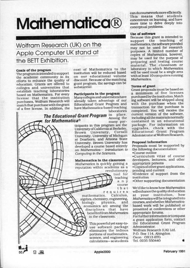 Apple 2000 Vol 6 No. 1 1991 02 BASUG GB — page 52
