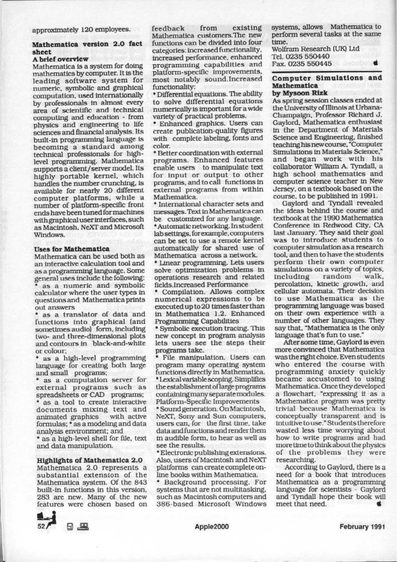 Apple 2000 Vol 6 No. 1 1991 02 BASUG GB — page 54