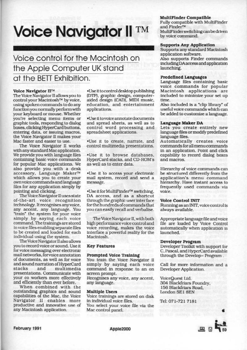 Apple 2000 Vol 6 No. 1 1991 02 BASUG GB — page 61