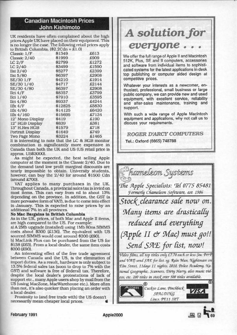 Apple 2000 Vol 6 No. 1 1991 02 BASUG GB — page 71