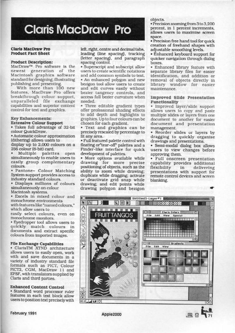 Apple 2000 Vol 6 No. 1 1991 02 BASUG GB — page 73