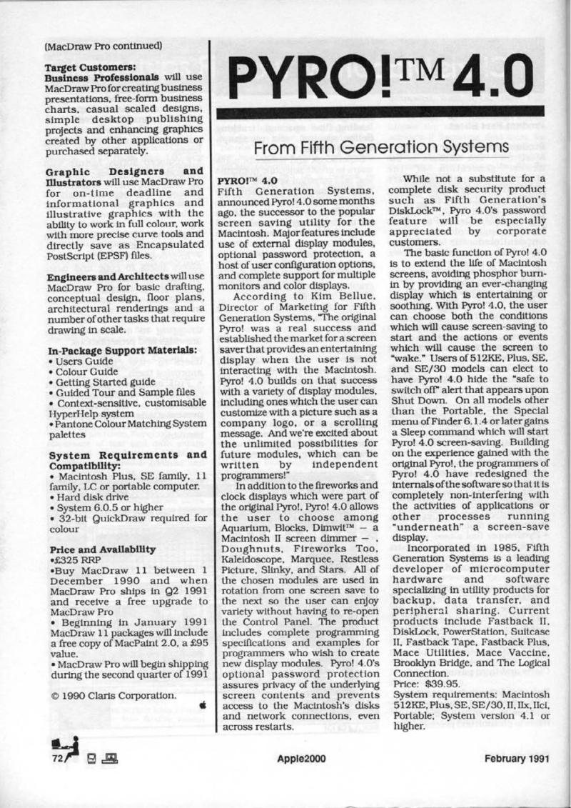 Apple 2000 Vol 6 No. 1 1991 02 BASUG GB — page 74