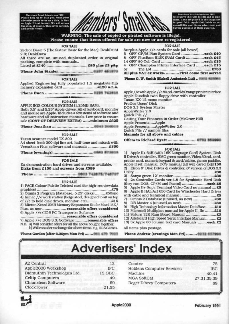 Apple 2000 Vol 6 No. 1 1991 02 BASUG GB — page 82