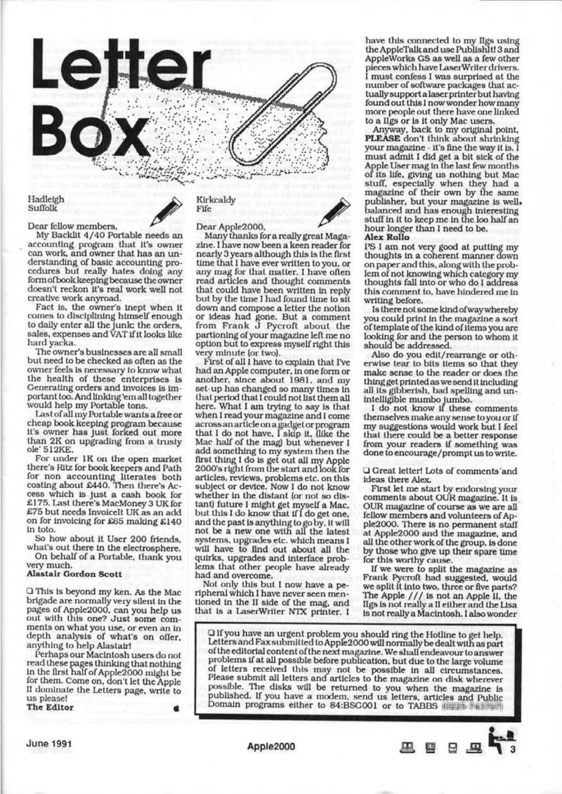 Apple 2000 Vol 6 No. 3 1991 06 BASUG GB — page 5