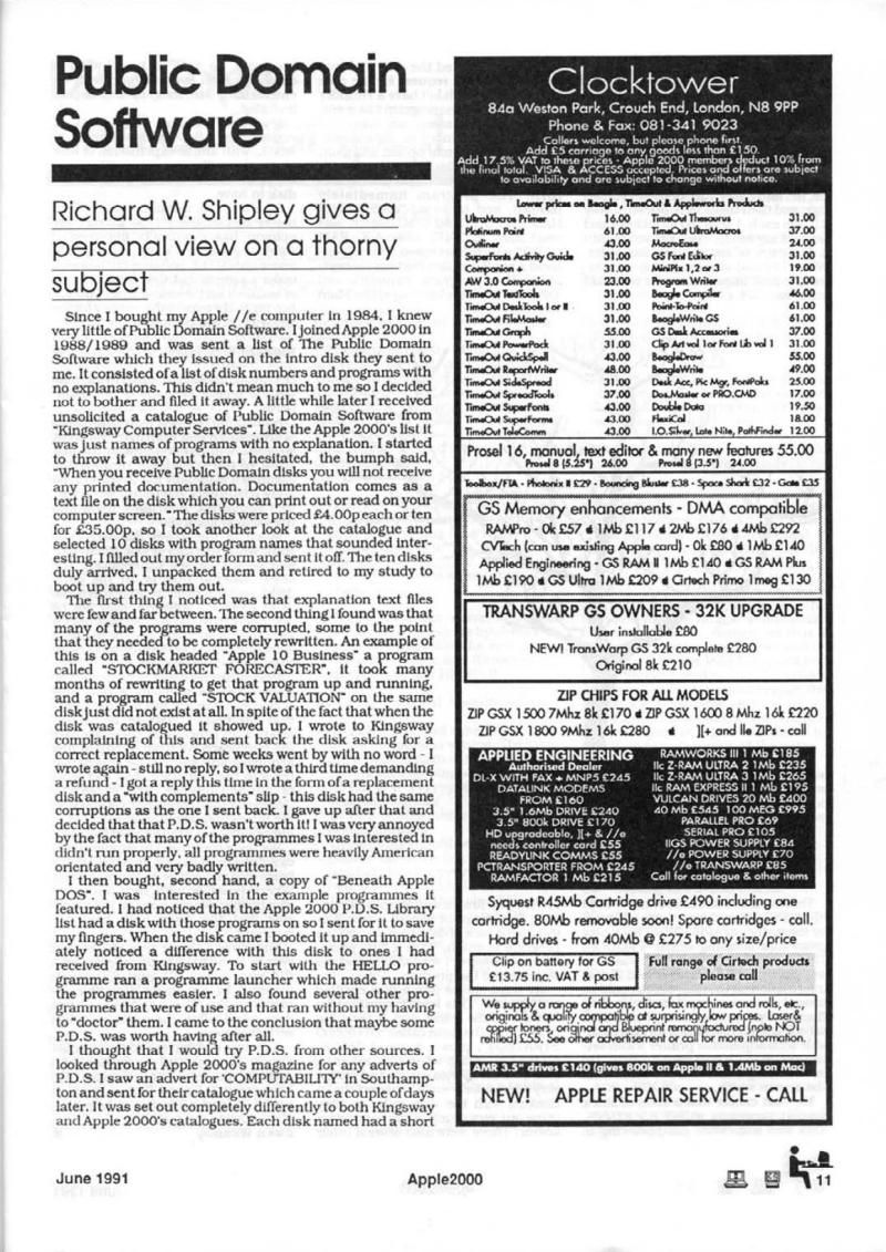 Apple 2000 Vol 6 No. 3 1991 06 BASUG GB — page 13