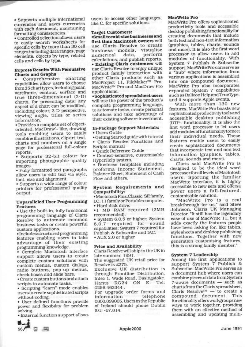 Apple 2000 Vol 6 No. 3 1991 06 BASUG GB — page 58