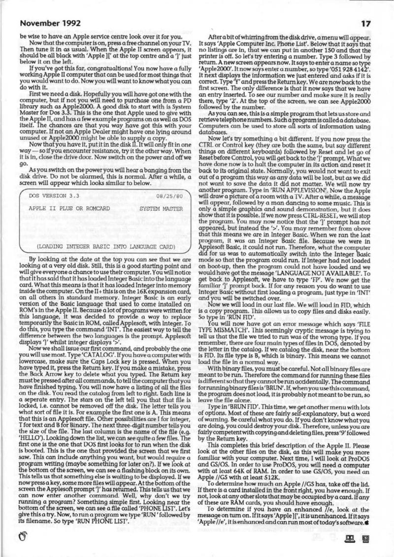 Apple 2000 Vol 7 No. 4 1992 11 BASUG GB — page 19