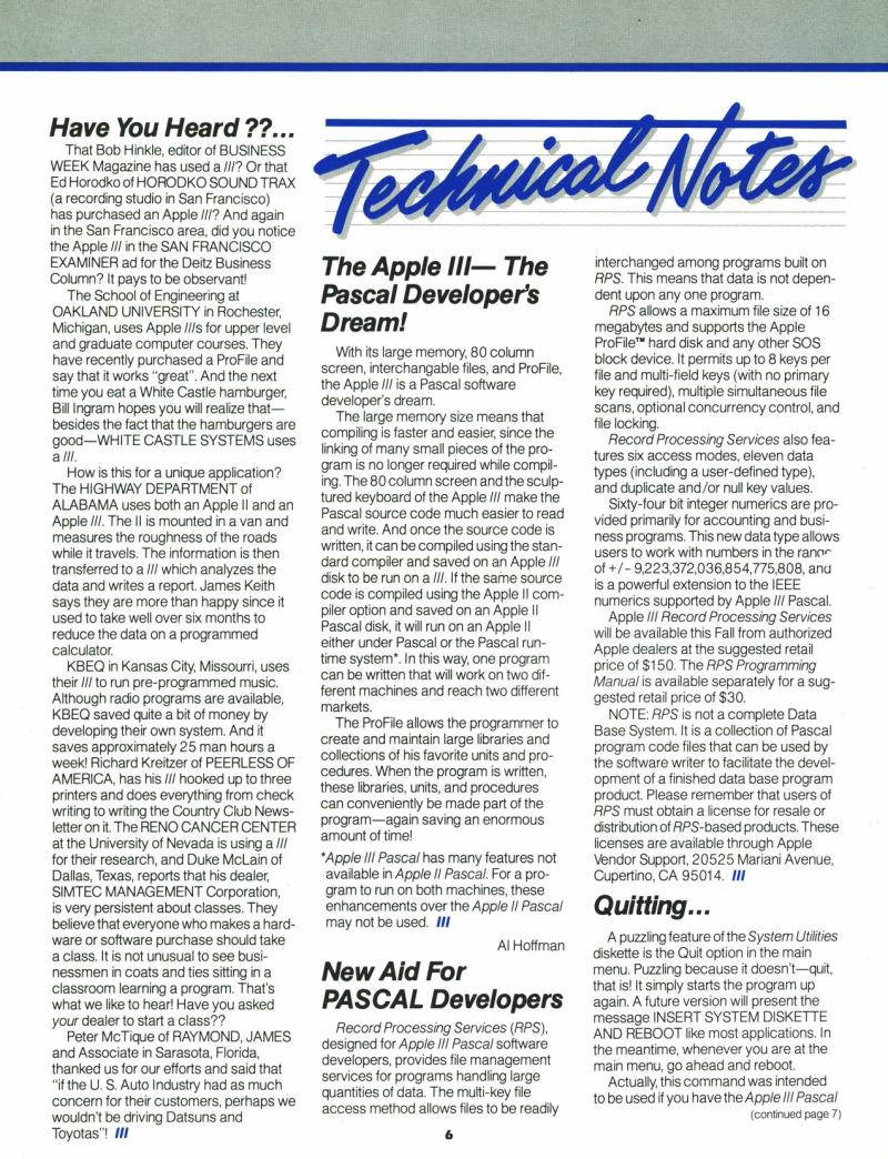 Apple III Dimensions v1n3 — page 6