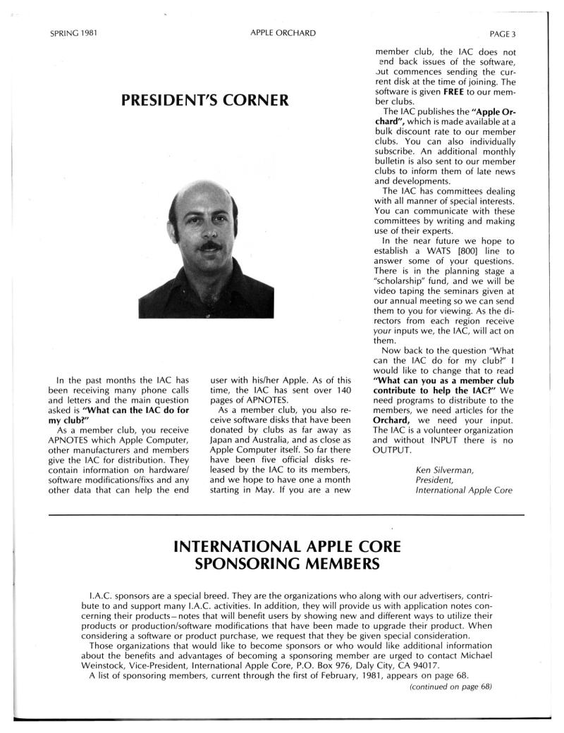 Apple Orchard v2n1 1981 Spring — page 5