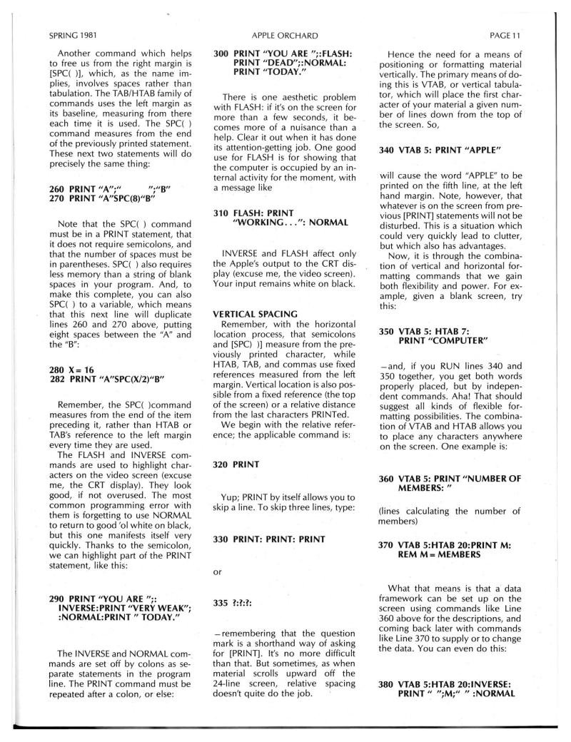 Apple Orchard v2n1 1981 Spring — page 13