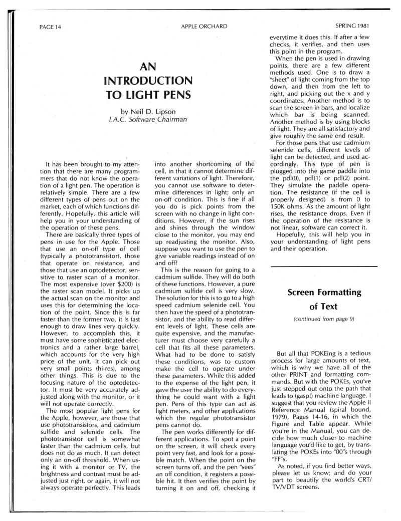 Apple Orchard v2n1 1981 Spring — page 16
