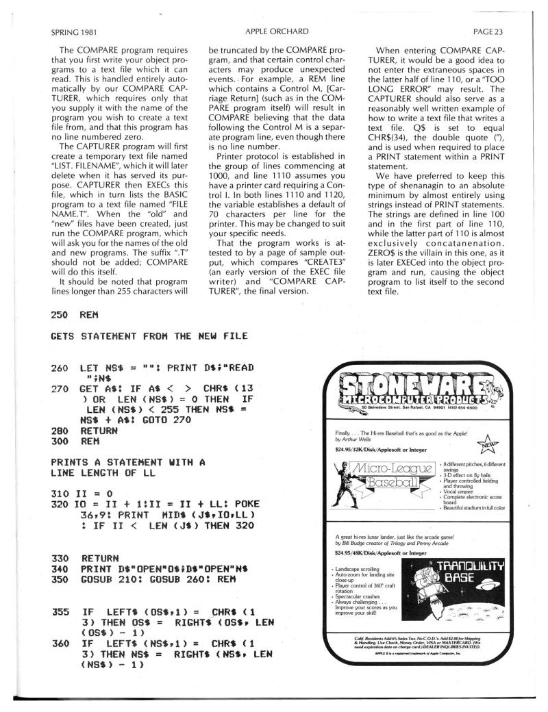 Apple Orchard v2n1 1981 Spring — page 25