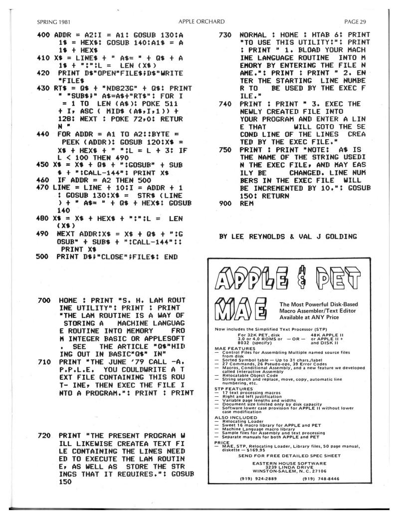 Apple Orchard v2n1 1981 Spring — page 31