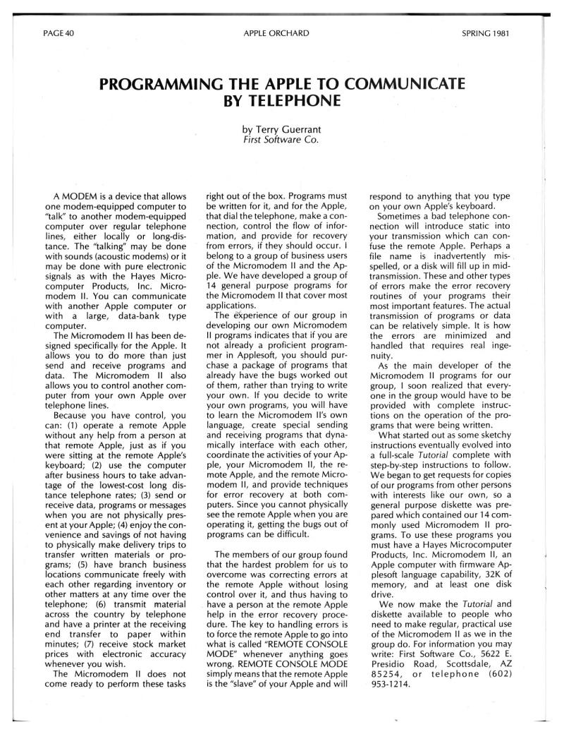Apple Orchard v2n1 1981 Spring — page 42